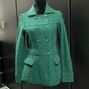 Kenar Coat/Jacket 55% wool 45% acrylic, flap front pockets,button front